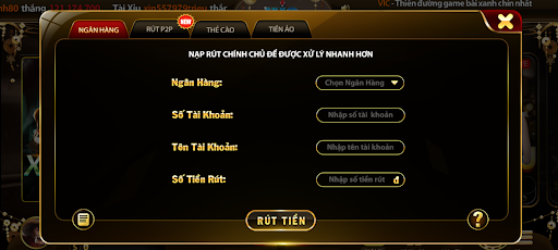 Điều kiện chung khi rút tiền trên cổng game VICCLUB