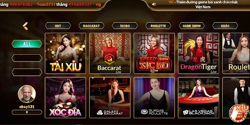 Đối tác cung cấp Live Casino cho cổng game VICCLUB